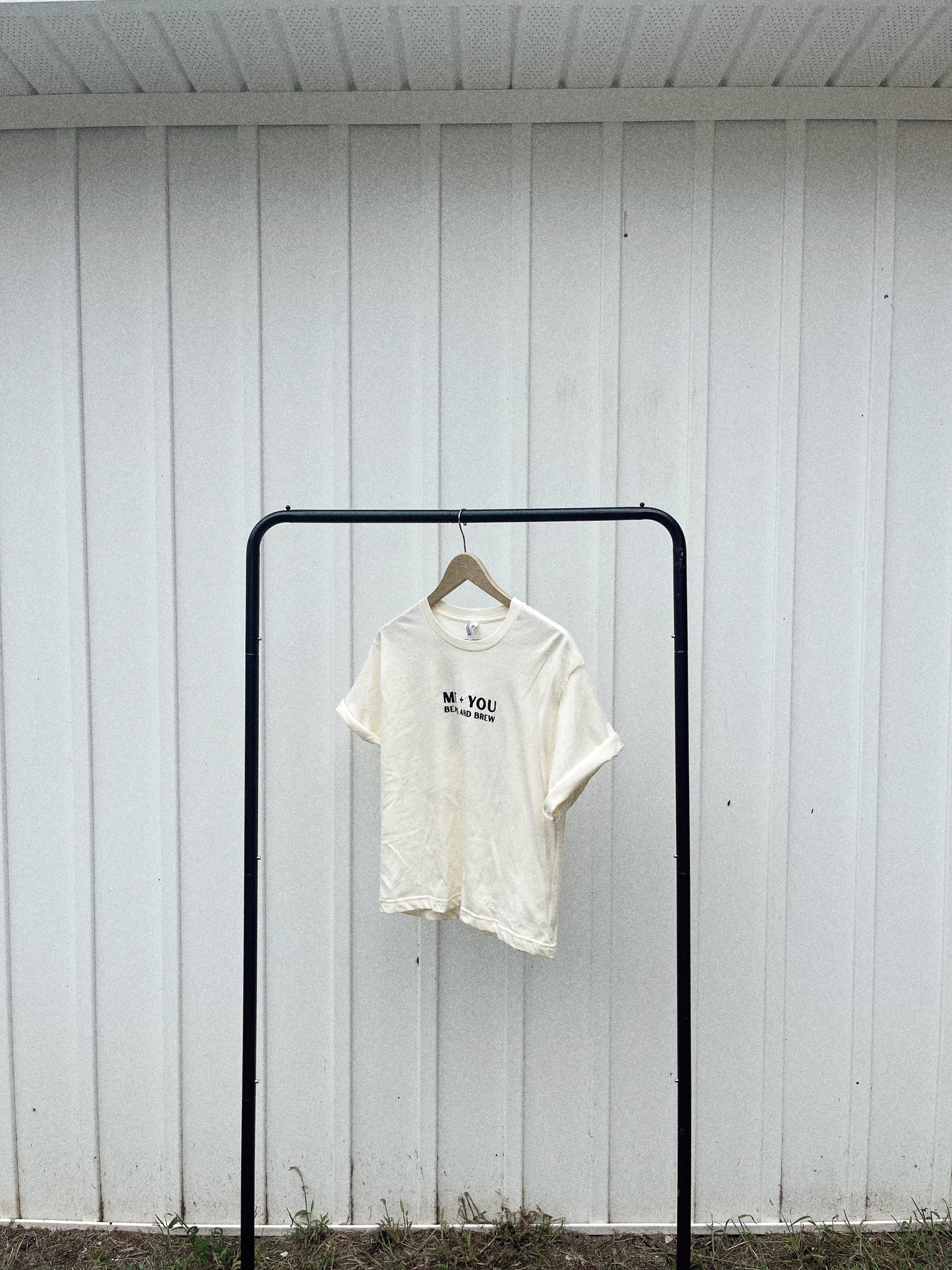 Crop Tee in Cream